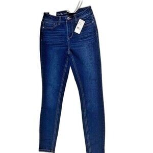 Vanilla Star Size 3 Womens High Rise Jegging Stretch Dark Wash Skinny Stretch